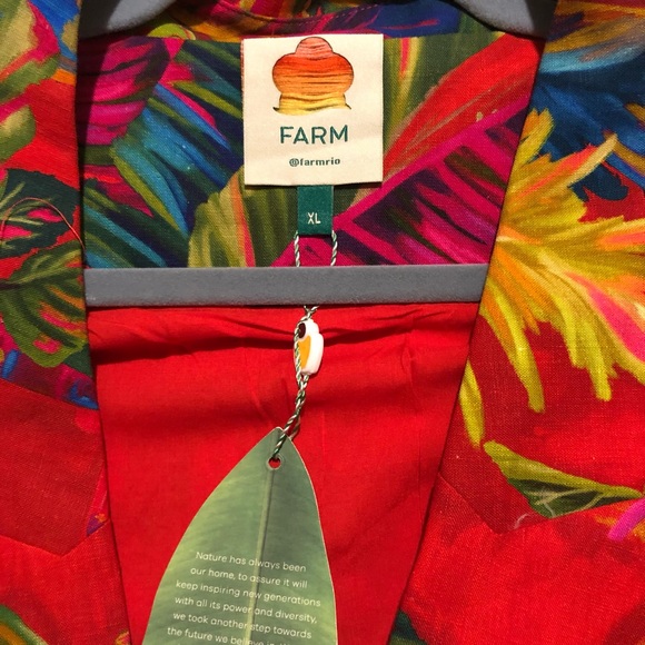 FARM Rio Red Urban Jungle Mini dress XL BNWT - Picture 3 of 4